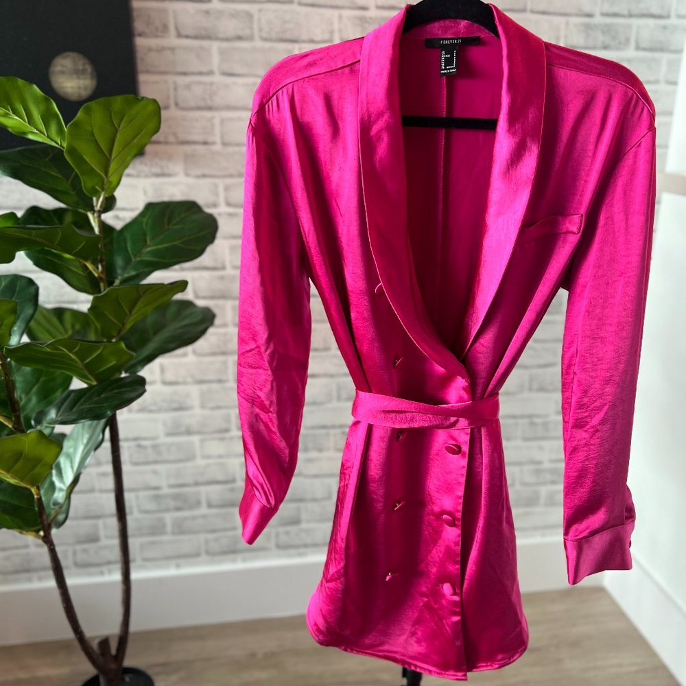 Pink Blazer Dress